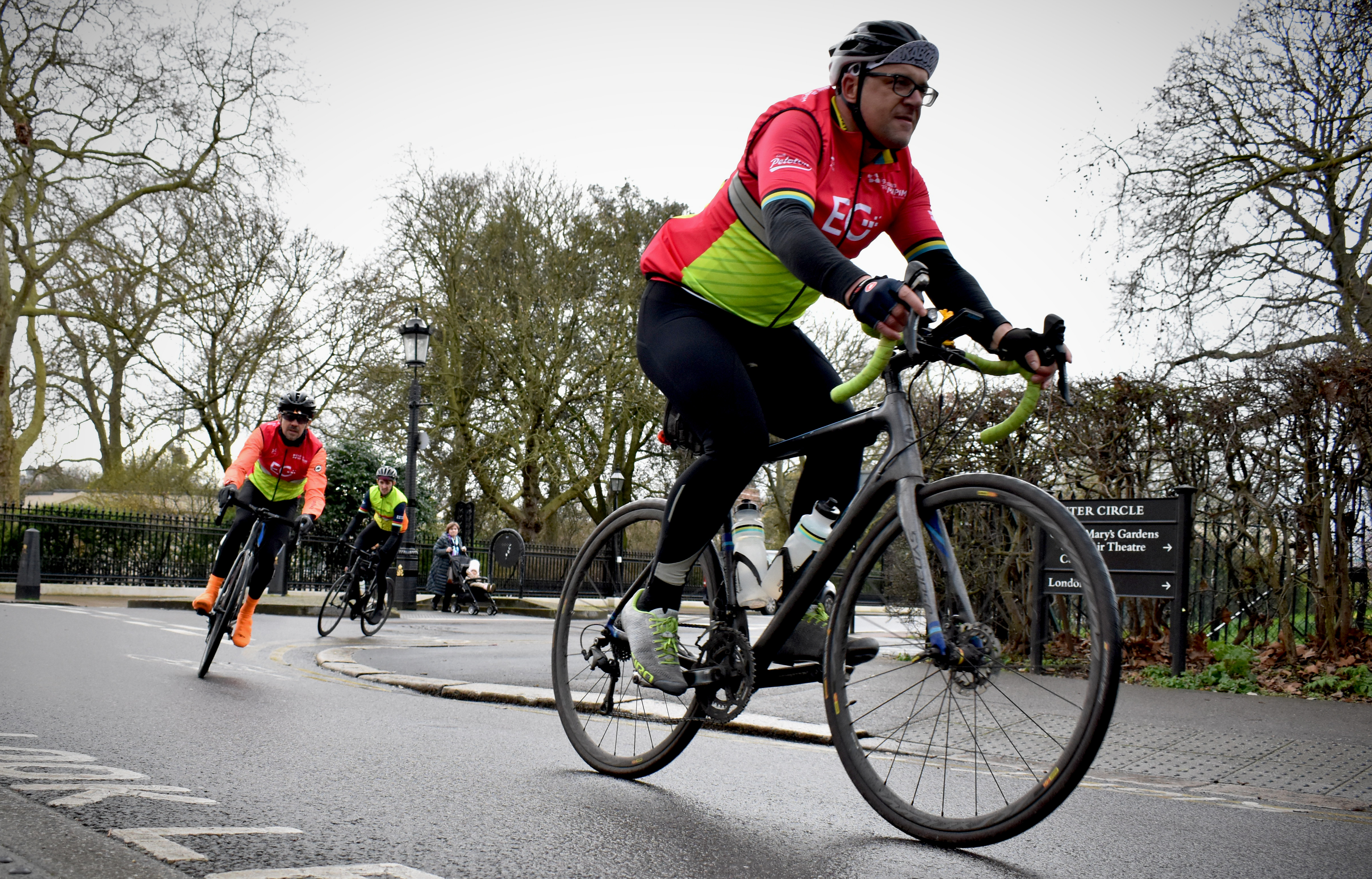 Cycling for Charity in Regents Park